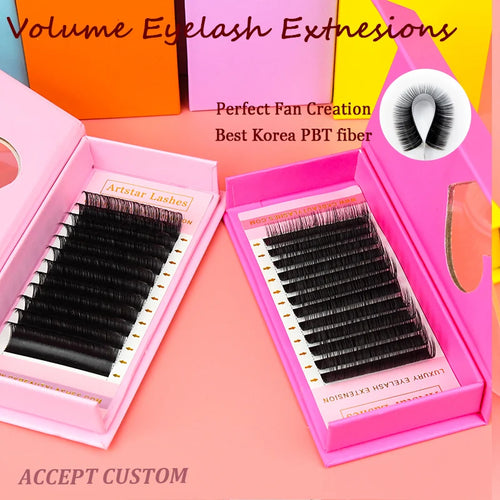 0.05 0.07Mm Volume Eyelash Extension Supplies Classic Silk Private Label False Mink Individual Eyelash