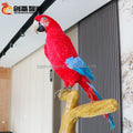 L=0.8 Meters Zoo Museum Amusement Park Outdoor Life-size Animatronic Animal Model Simulation Parrot MegaBDM