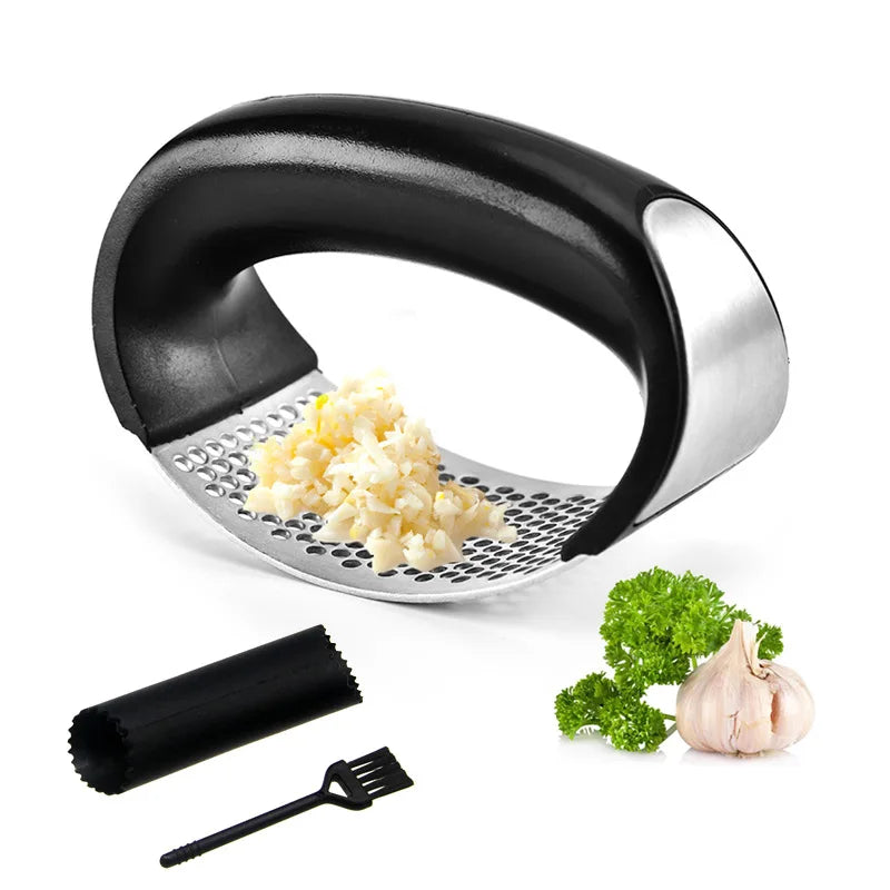 Garlic Tools Rocker Knoblauchpresse Mincer Manual Stainless Steel Ginger Juice Garlic Crusher Pressers Garlic Press