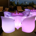 Illuminated Lighting Led Furniture Led Sofa Rechargeable Outdoor Commercial Bar Furniture Led Chair