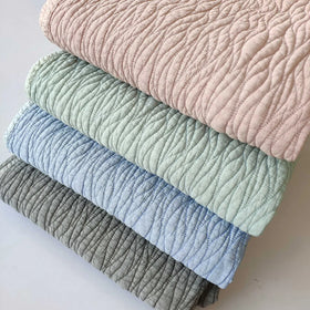 Most Popular Nice Looking Low Price 100% Cotton Embroidered Coverlet Garment Stone Washed Quilted Bedspread Bed Quilt on Sale