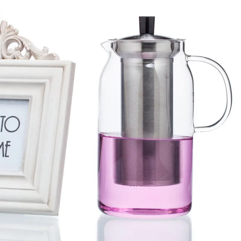 Luxury Classic 450ml Borosilicate Glass Teapot Removable Infuser High Filter Set for Home Use for Tea Maker