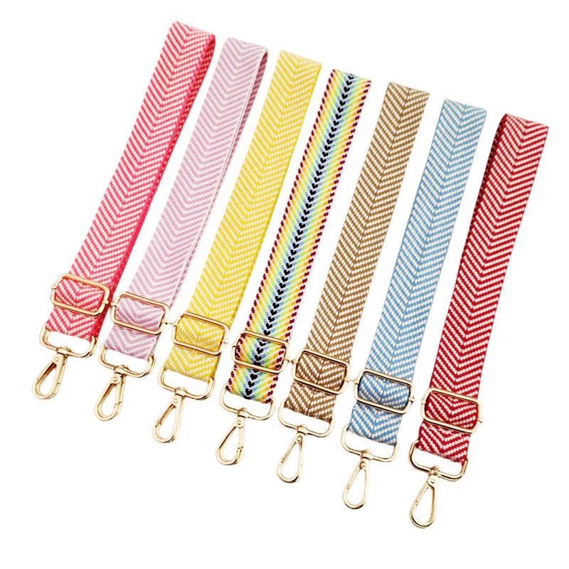 2024 New Arrival Polyester  Colorful Wide Adjustable Shoulder Strap