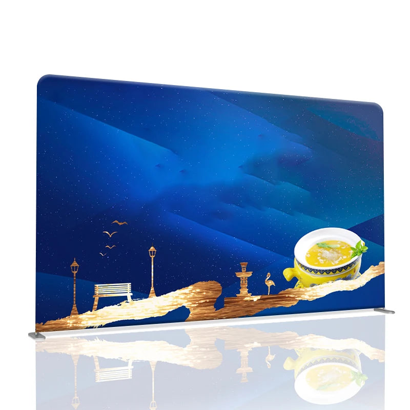 Customized Backdrops for Event Display Stand Aluminum Tension Fabric Photo Booth Backdrop Portable Backwall