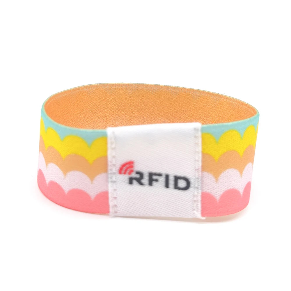 Wholesale Custom Design Elastic Fabric RFID/NFC Wristband Wholesale Promotional Wristbands for Events