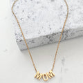 Lateefah Simple Warm and Affectionate Romantic Mother's Day Gift "MOM" Letter Pendant Necklace