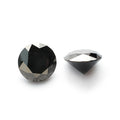 Wholesale Price Black Moissanite 3mm 6.5mm 8mm Round Synthetic Moissanite Loose Diamond