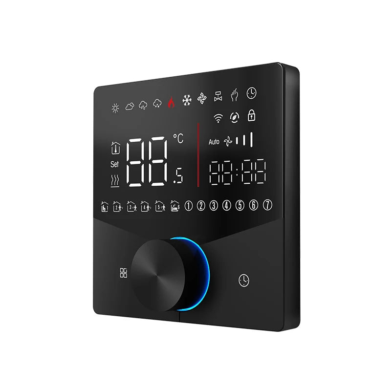 Becasmart BHT-009 Modern Wireless Wifi Thermostat Touch Screen Under Floor Heating Gas Boiler for Bathroom 220v