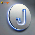Custom Logo Design Outdoor LED Sign Board Wall Mounted Illuminated Light Boxes