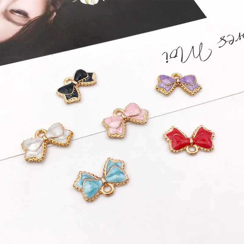 Hot Sale Bow Knot Pendant DIY Earrings Bracelet Necklace Key Chain Jewelry Accessory