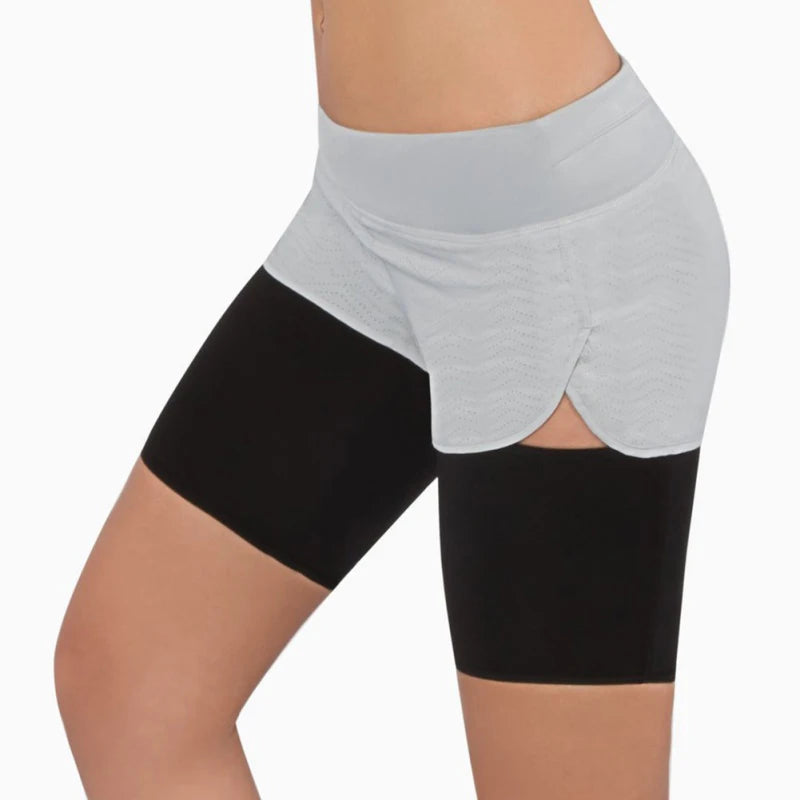 XSSHAPE Women's Custom Logo Sports Fitness Plus Size Bodysuit Neoprene Sauna Sweating Leg Trimmer Belt Woven Breathable Design