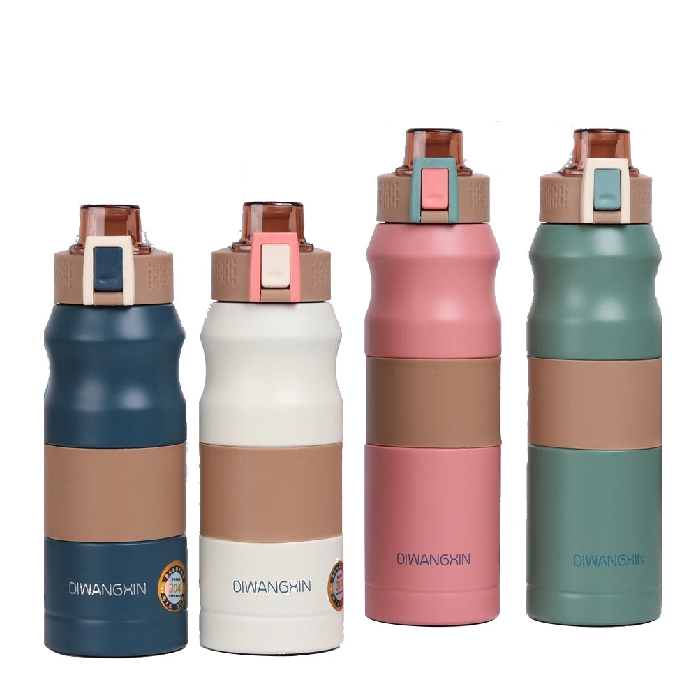 FX Factory New Design Stainless Steel Sports Kettle Outdoor Car Portable Thermos Cup Fashion Mountaineering Water Bottle