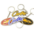 Wholesale Name Company Shape Keyring Custom Sublimation Blank Key Chain Custom Hard Enamel Logo Metal Motivational Keychain
