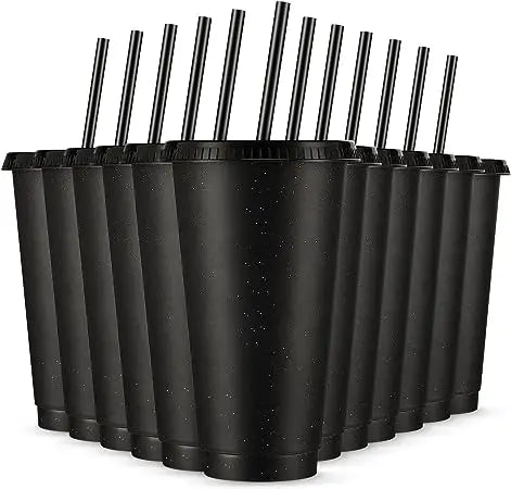 Plastic Reusable PP Stadium Cup With Straw and Lid Customized Logo Plastic Reusable Cup