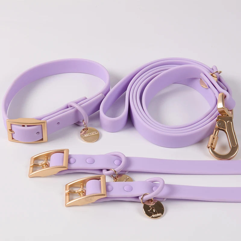 Pet Supplies New Design Matching air Tag Dog Collar Hands Free Dog Leash Waterproof Pvc Coated Luxury Small Pet Collars