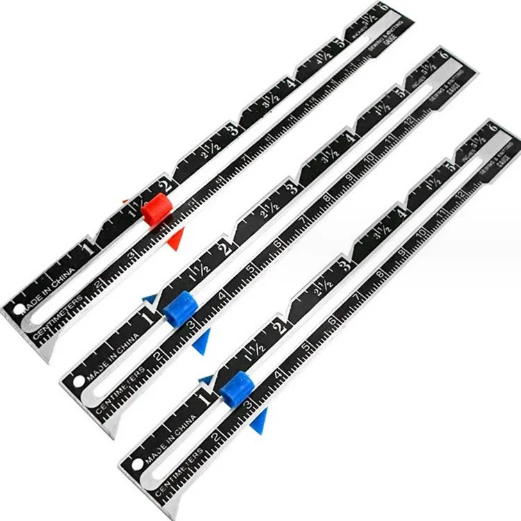 Wholesale Aluminum Sewing Seam Ruler Measuring Gauge Quilting Tailor for Patchwork Sewing Kit
