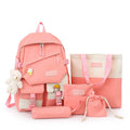 2025 New Backpack 5 Piece Students School Bag Set Student School Bag and Lunch Bag Set