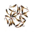 Brass Bead Head Stonefly Nymph Copper Wire Fast Sinking Lifelike Wet Nymph Fly for Trout Fishing Lures Baits