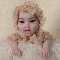 Lifelike 1:1 17.7" 45cm Silicone Reborn Baby Girl Full Body Silicone Baby Real Newborn Baby Girl 2.6kg