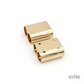 Fashion Bag Accessories Screw Metal Double Hole Slider Tube for Bag String