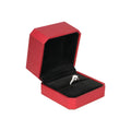 Kraft Window Red Heart Velvet Brooch Paper Eco Customize Lemon Color 6x4x1 Packaging Cardboard Jewelry Box with High Quality