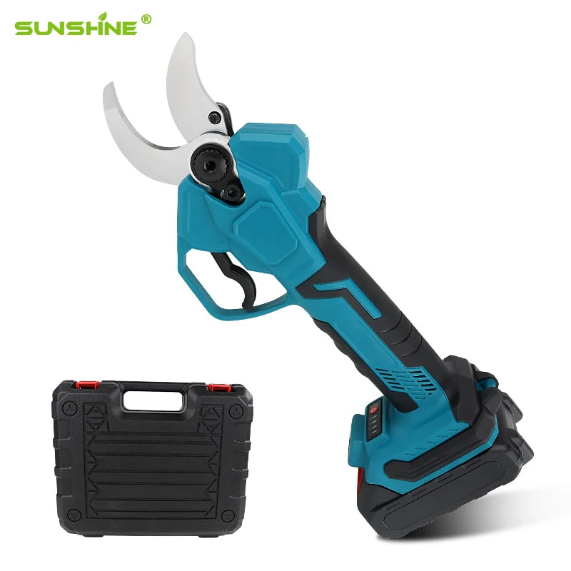 SUNSHINE Battery-Powered Cordless Pruning Shears 40MM Cutting Diameter Brushless Electric Pruner Telescopic Feature Wholesale
