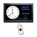 Pros Wifi Digital Calendar Clock Day Date Seniors Dementia Alzheimer's Voice Alarms Medication Reminders Customizable Elderly