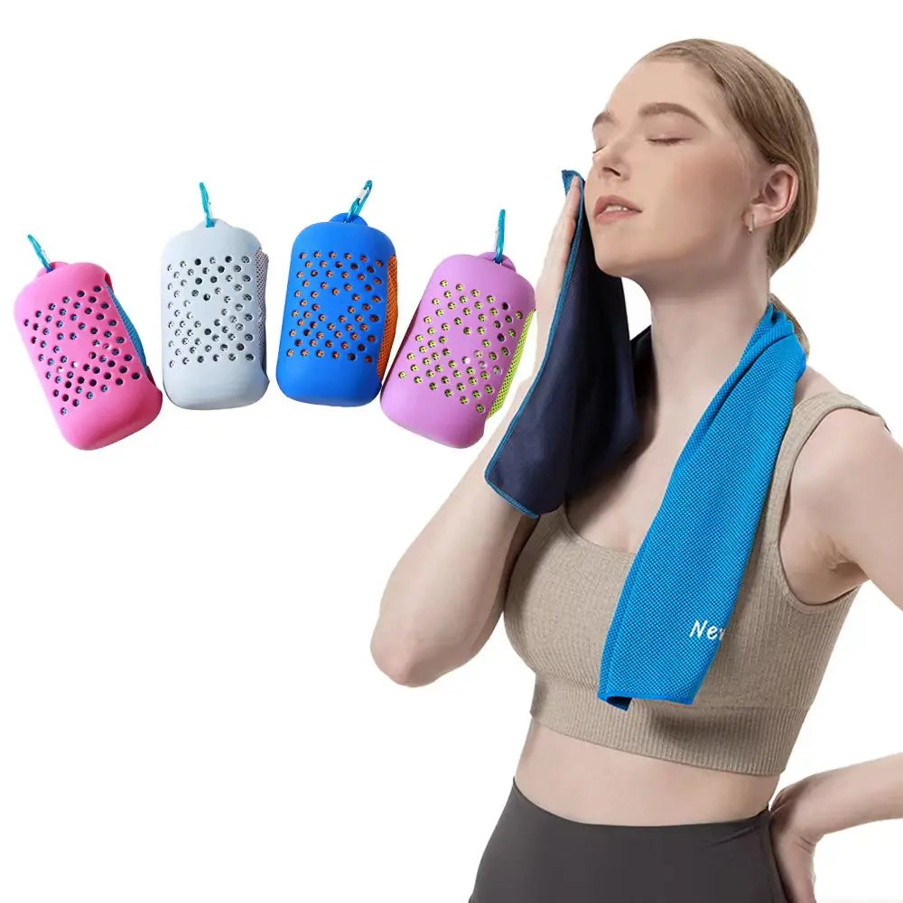 Multi Colors Portable Light Weight Sweat-absorbent Keeps Body Temperature Lower Cool Microfiber Gym Ice Cooling Towel