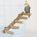 Step by Step Sichuan Pepper Wood Climbing Ladder - Parrot Climbing Ladder Bird Perch Resting Platform Stand Chewable Bird Toy