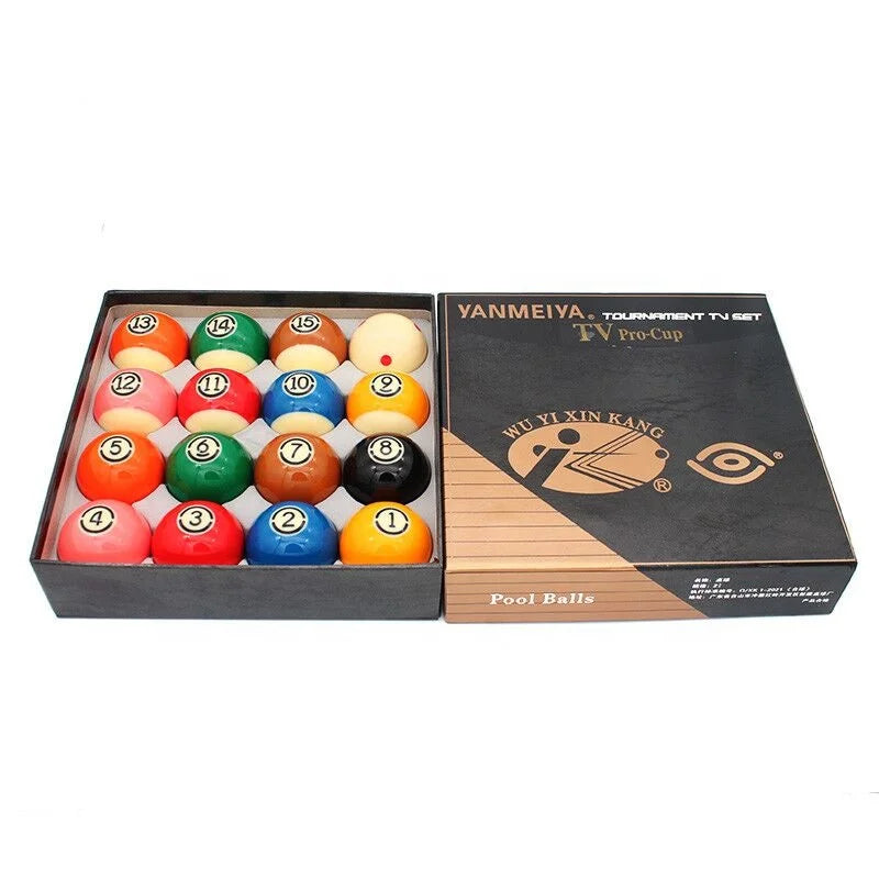 Hot Selling 16A Quality  Resin 16pc Set Box 57.2MM YAMEIYA 2-1/4inch TV-PRO Billiard Pool Ball for Sale