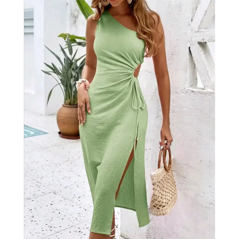 Wholesale Women's Night Formal Dresses Elegant Summer Short Casual Long Bodycon Sleeveless Simple Polyester Mixed Packaging