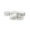 Low MOQ Silver Aluminum Tin Cans 10g 15g 20g 40g 100g 30g 50g 60g 80g 120g 150g 200g 250g Screw Cap Aluminum Skin Care Cream Jar