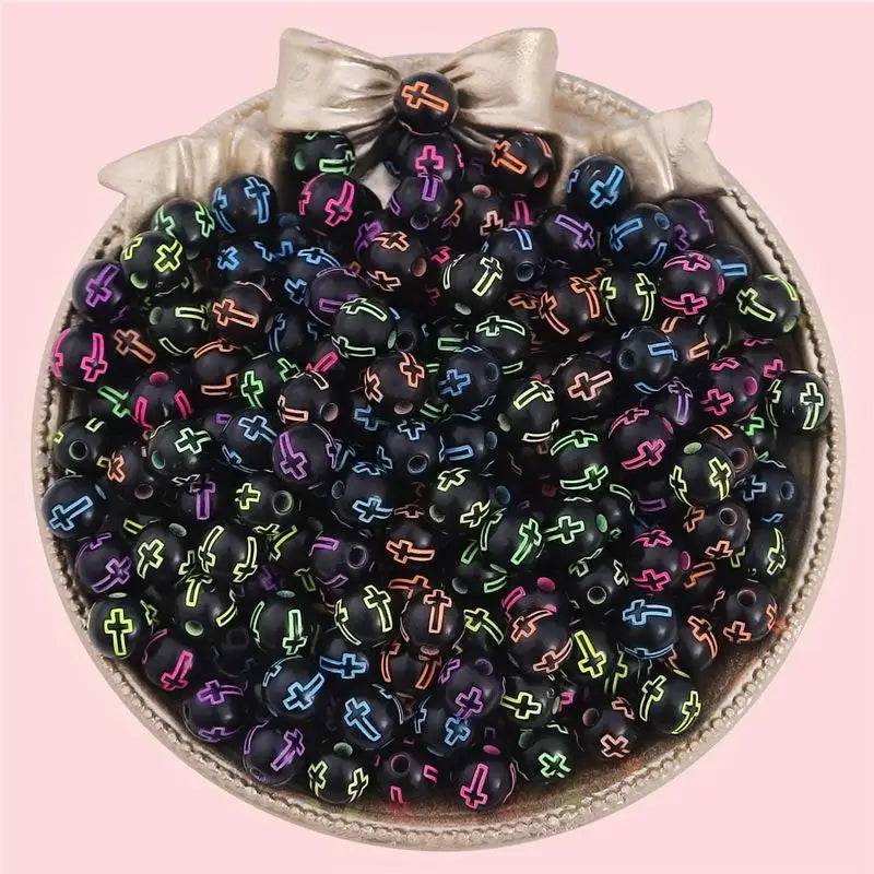 Wholesale 8mm Colorful Spacer Loose Acrylic Plastic Lucite Round Beads Shaped Beadia DIY Bracelets Waist Bag Jewelry Making