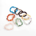 Natural Crystal Bracelets Healing Natural Stone Gravel Bracelet European and American Style Irregular Stone Elastic Bracelet
