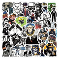 60PCS Cool Horror Movie Decals for Car Luggage Phone Decorative Gangster Sticker