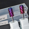 Safety Round Head Tungsten High Quality Nail Drill Bits F/M/C/XC/XXC/3XC/4XC Purple Blue Coating Drill Bit