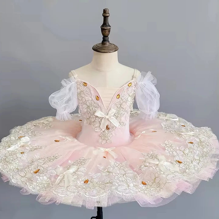 Girls' Professional Little Swan Sling Tutu Skirt Swan Lake Pettiskirt Performance Costume Children's Ballet Costumes