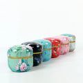 Hot Sale Canister Iron Box with Japanese Flower Tea Small Canister General Tinplate Household sealed Tea Tin Box Tea Cans