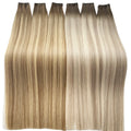 2026 Salon Quality European Hair Double Drawn Machine Genius Weft Hair Extensions