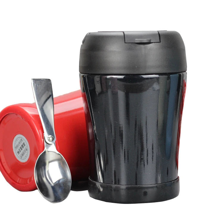 Wholesale Customized Stainless Steel Vacuum Insulated Thermos Food Jar Lunch Flask with Spoon for Business Gifts