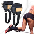 Self-Adhesive Cable Machine Ankle Strap Padded Gym Cuff for Glute Workout Leg Extensions and Hip Abductors