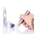 MUB 10ml Refillable Perfume Bottle Roll on Glass Bottle Aluminum Essential Oil Roll on Bottles