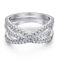 Custom Jewelry for Women Sterling Silver 925 Round Brilliant Cut Rhodium Plated Zircon Rings Gifts for Couples Wholesale