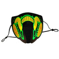Fine Green Lighting New Style El Panel Mask LED Sound Activated Mask