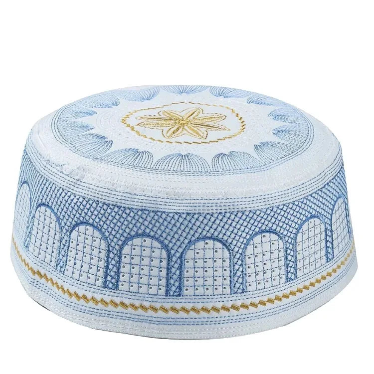 Islamic Muslim Caps for Men Prayer Kufi Skull Caps Embroidery Arabian Islam Jewish Caps