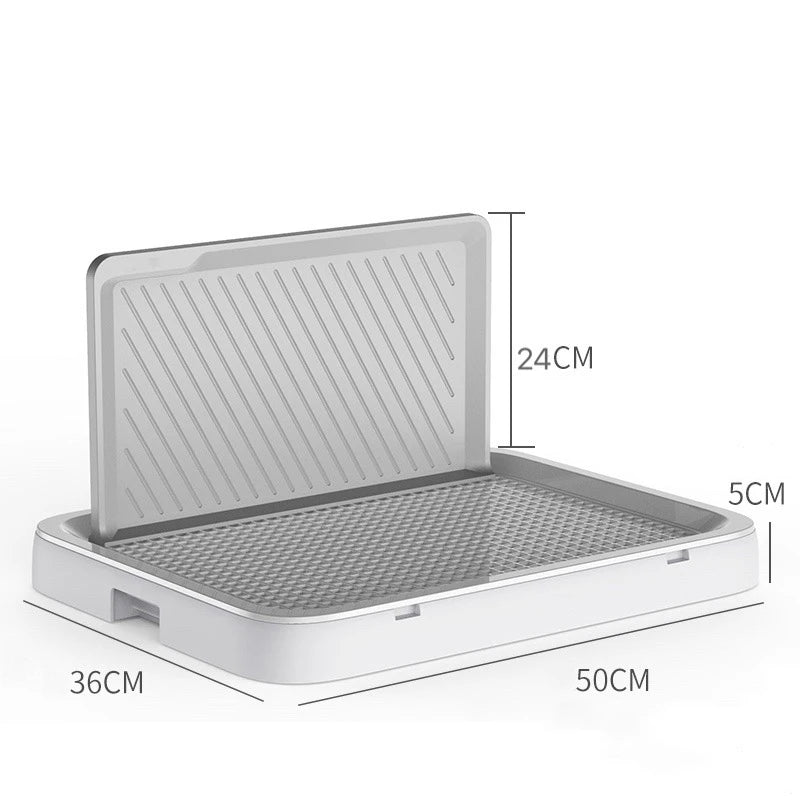 Dog Pee Tray Toilet for Indoor Puppy Floor Tray with Wall Eco-Friendly Plastic 50x36x24cm Custom Logo