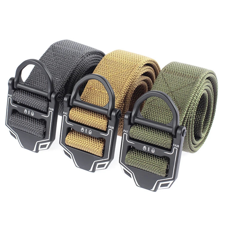 Men's Tactical Nylon Multi-Purpose Training Belt for Mountain Climbing for Foot Exercises