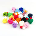 DIY Art & Craft Christmas Decoration Ornaments Mini Knitting Doll Wool Hats