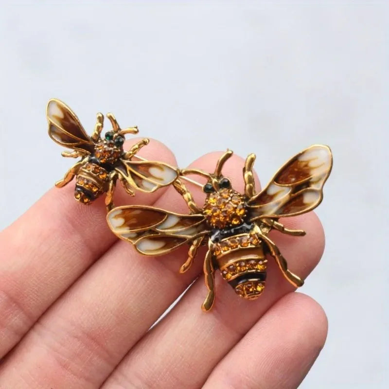 Luxury Bee Brooch Fashion Women Insect Accessories Pins