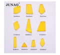 JUNAO Wholesale Top Quality Gold Color Flatback Acrylic Strass Crystal Mirror Finish Sew on Rhinestones for Dancing Clothes